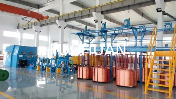 Máquina trenzadora de alambre de cobre desnudo de 20 Kgf, equipo de bobina de 1250 mm de diámetro