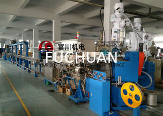 Máquina de la protuberancia de cable de Fuchuan para el diámetro plástico 0.6-4m m del alambre de la protuberancia del PVC