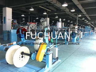 Máquina de la protuberancia del PVC de la PU PE de Fuchuan, línea BVR del extrusor del alambre de la BV para el diámetro 5-20m m del alambre