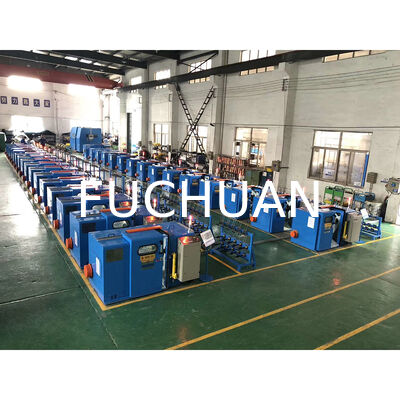 Máquina trenzadora de alambre de cobre de sección transversal máxima de 50 mm2 Diseñada con sistema de refrigeración por aire y modo de operación con pantalla táctil que garantiza el procesamiento de alambre