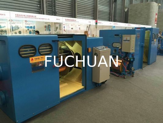 FUCHUAN 4000 Twist Copper Wire Bunching Machine El funcionamiento de la pantalla táctil 19 piezas