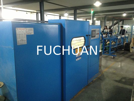 Máquina de atar alambre de cobre de doble torsión de color azul cielo, equipo de 630 mm de diámetro