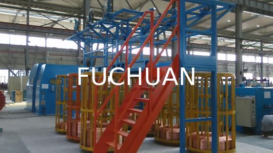 Máquina de trenzado de alambre de alta velocidad Fuchuan de doble torsión para cobre desnudo y alambres estañados