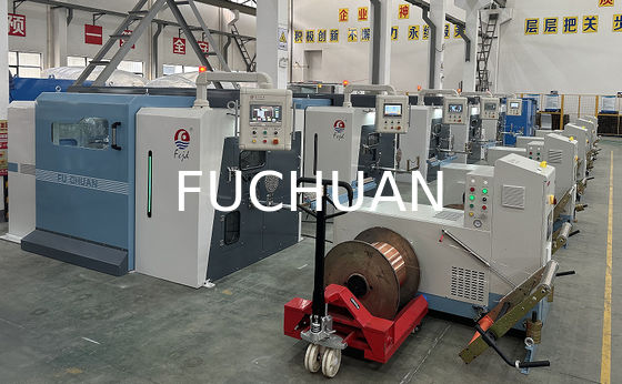 Lanzamientos electrónicos de la máquina que agrupa el alambre de cobre del trenzado del doble de alta velocidad de Fuchuan