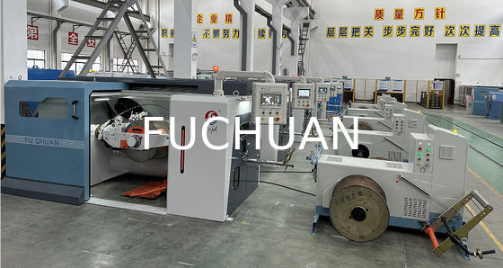 Lanzamientos electrónicos de la máquina que agrupa el alambre de cobre del trenzado del doble de alta velocidad de Fuchuan