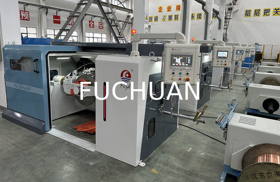 Lanzamientos electrónicos de la máquina que agrupa el alambre de cobre del trenzado del doble de alta velocidad de Fuchuan