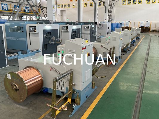 Equipo de conductor trenzado de máquina agrupadora de doble torsión de alta velocidad Fuchuan