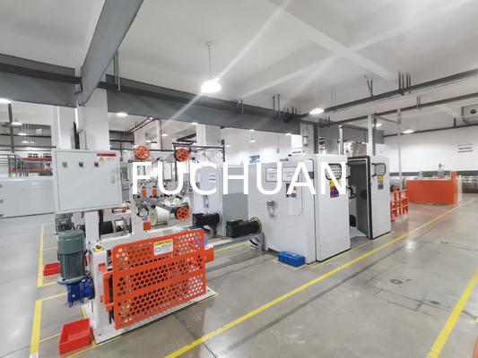 Máquina agrupadora de torsión doble de alambre con núcleo de Cable de cobre de 0,8-2,8mm, bobinado torcido