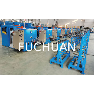 Máquina agrupadora de alambre de cobre trenzado CNC de alta velocidad FC-450b, bobinado automático con Motor de 4kw, tendido de alambre de 2000kg